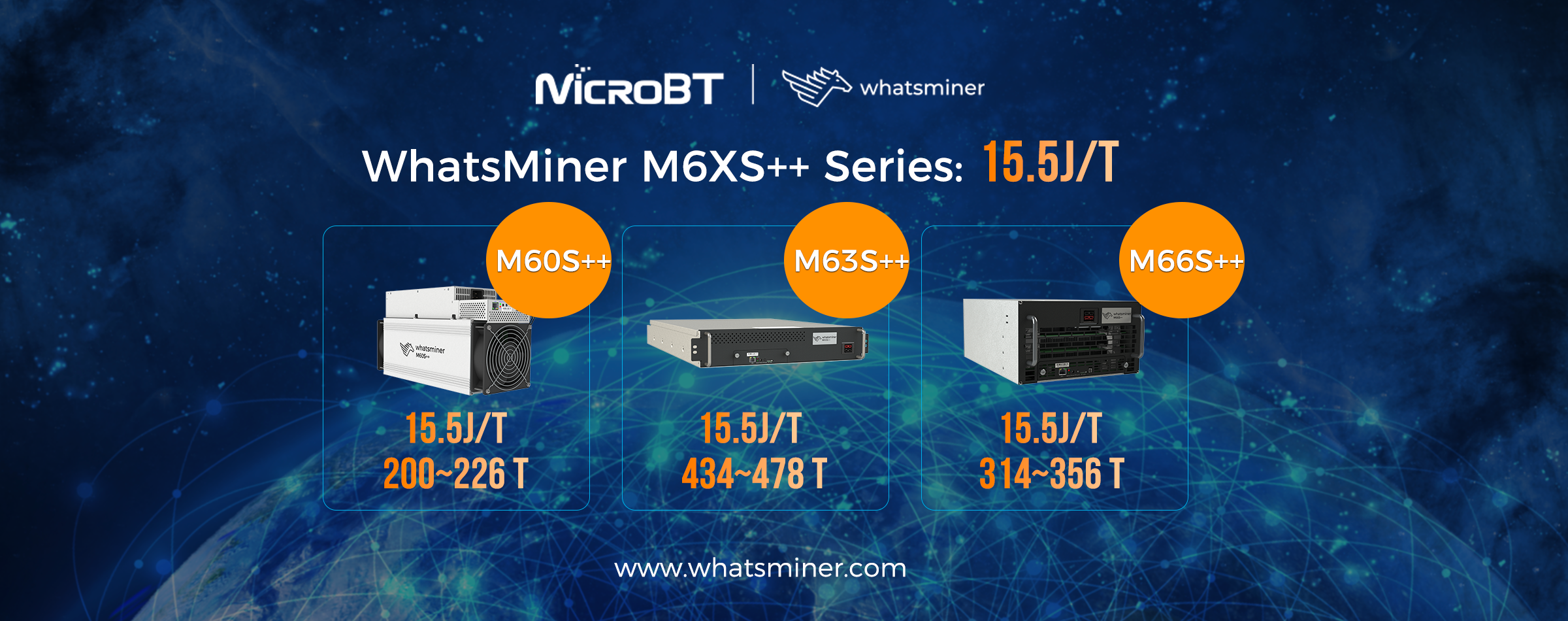 whatsminer M60S++,M63S++,M66S++